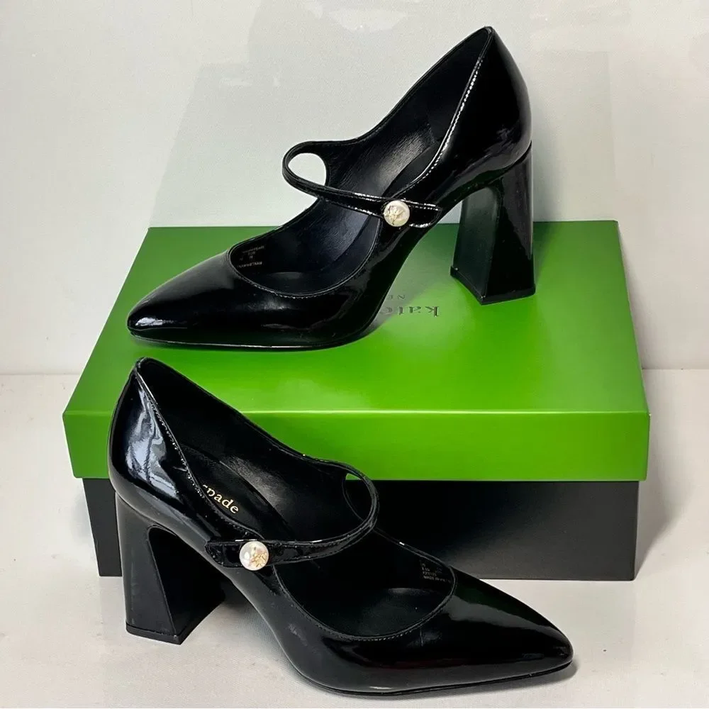 kate spade new york Maren Patent Leather Mary Jane Pumps - Picture 2 of 7